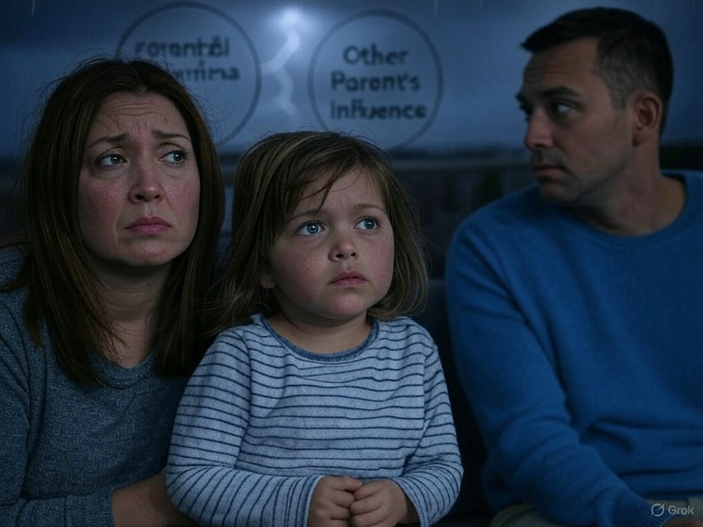 Parent caught in a no-win double bind.